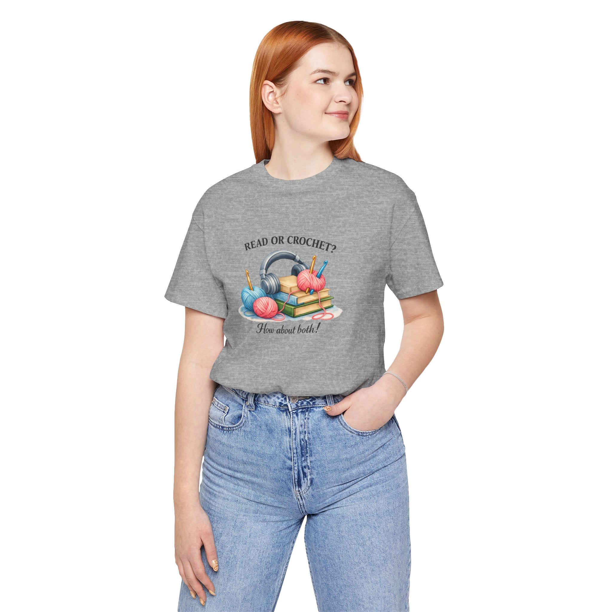 Read or Crochet? T-Shirt | Crochet Books Graphic