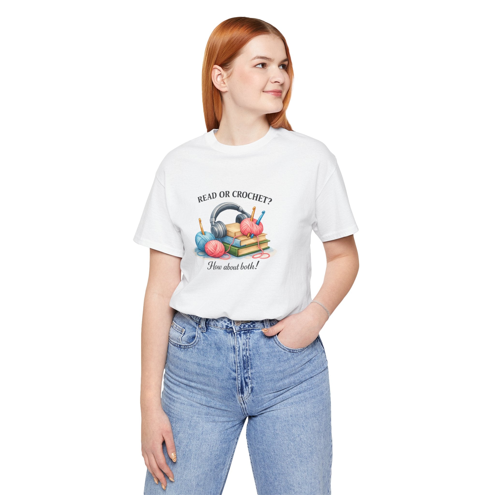 Read or Crochet? T-Shirt | Crochet Books Graphic