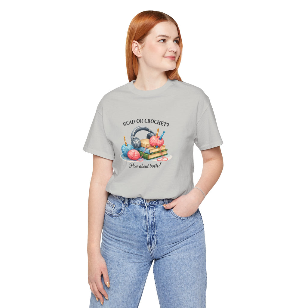 Read or Crochet? T-Shirt | Crochet Books Graphic