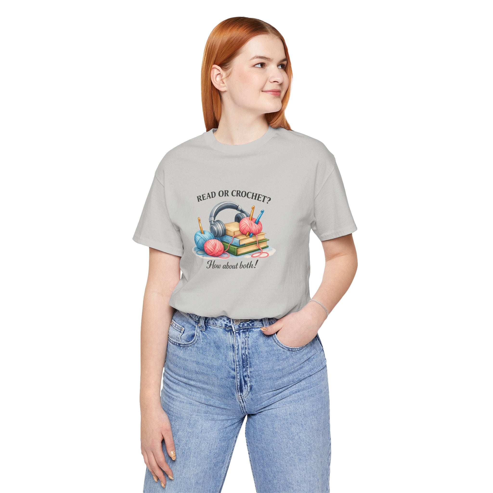 Read or Crochet? T-Shirt | Crochet Books Graphic