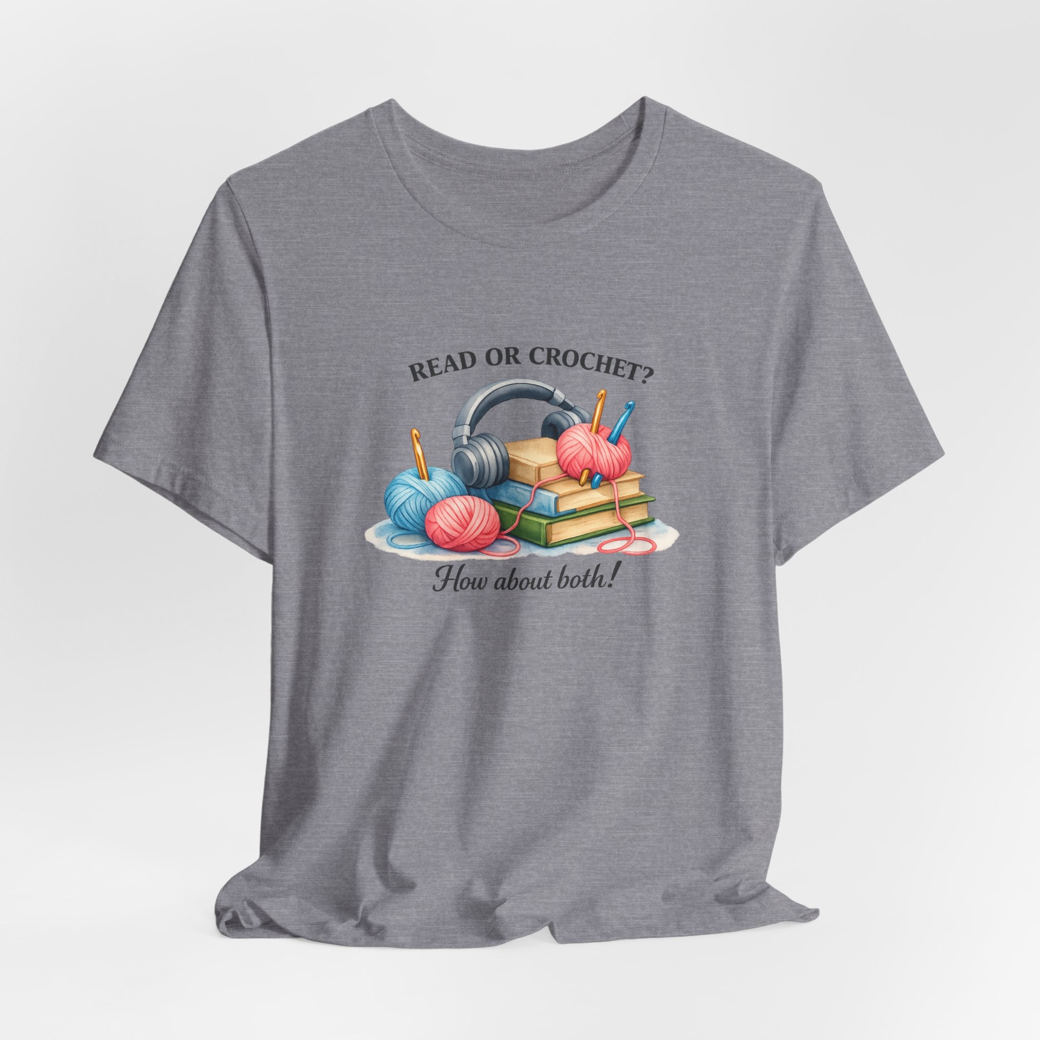 Read or Crochet? T-Shirt | Crochet Books Graphic