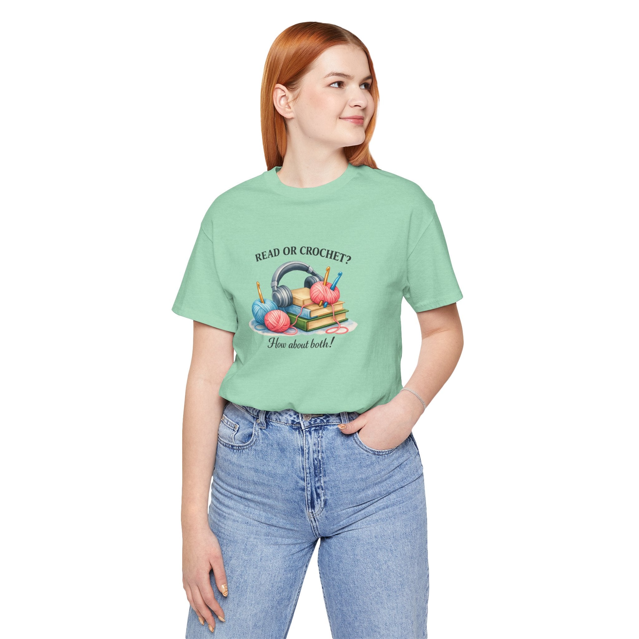 Read or Crochet? T-Shirt | Crochet Books Graphic