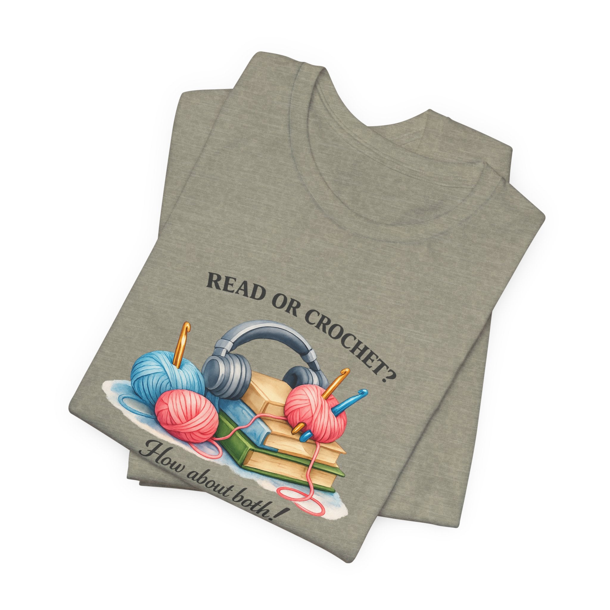 Read or Crochet? T-Shirt | Crochet Books Graphic