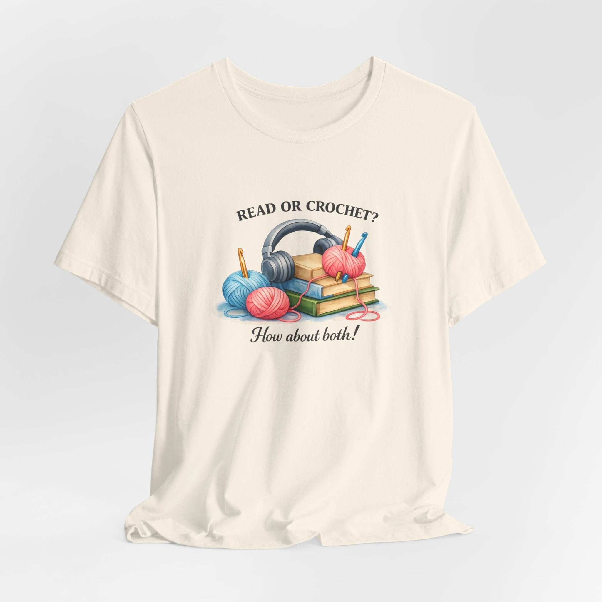 Read or Crochet? T-Shirt | Crochet Books Graphic