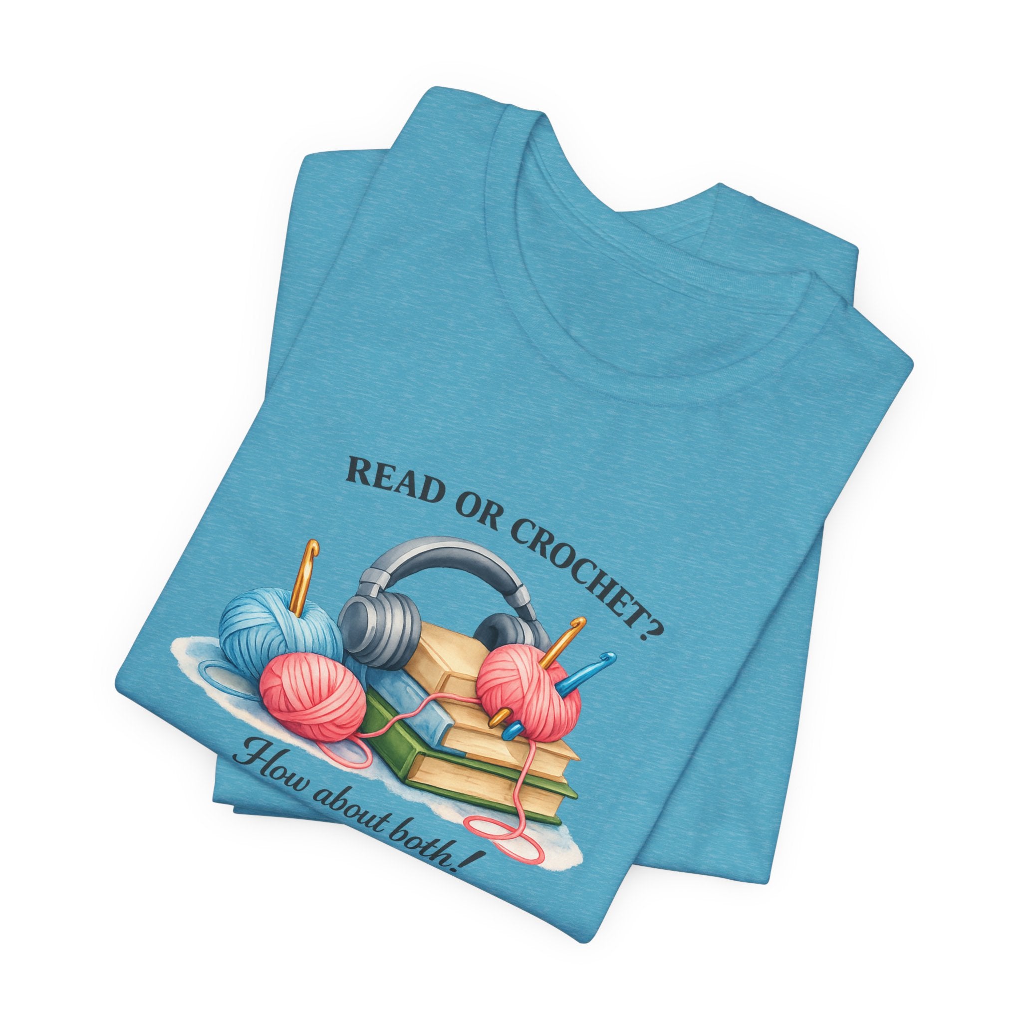 Read or Crochet? T-Shirt | Crochet Books Graphic